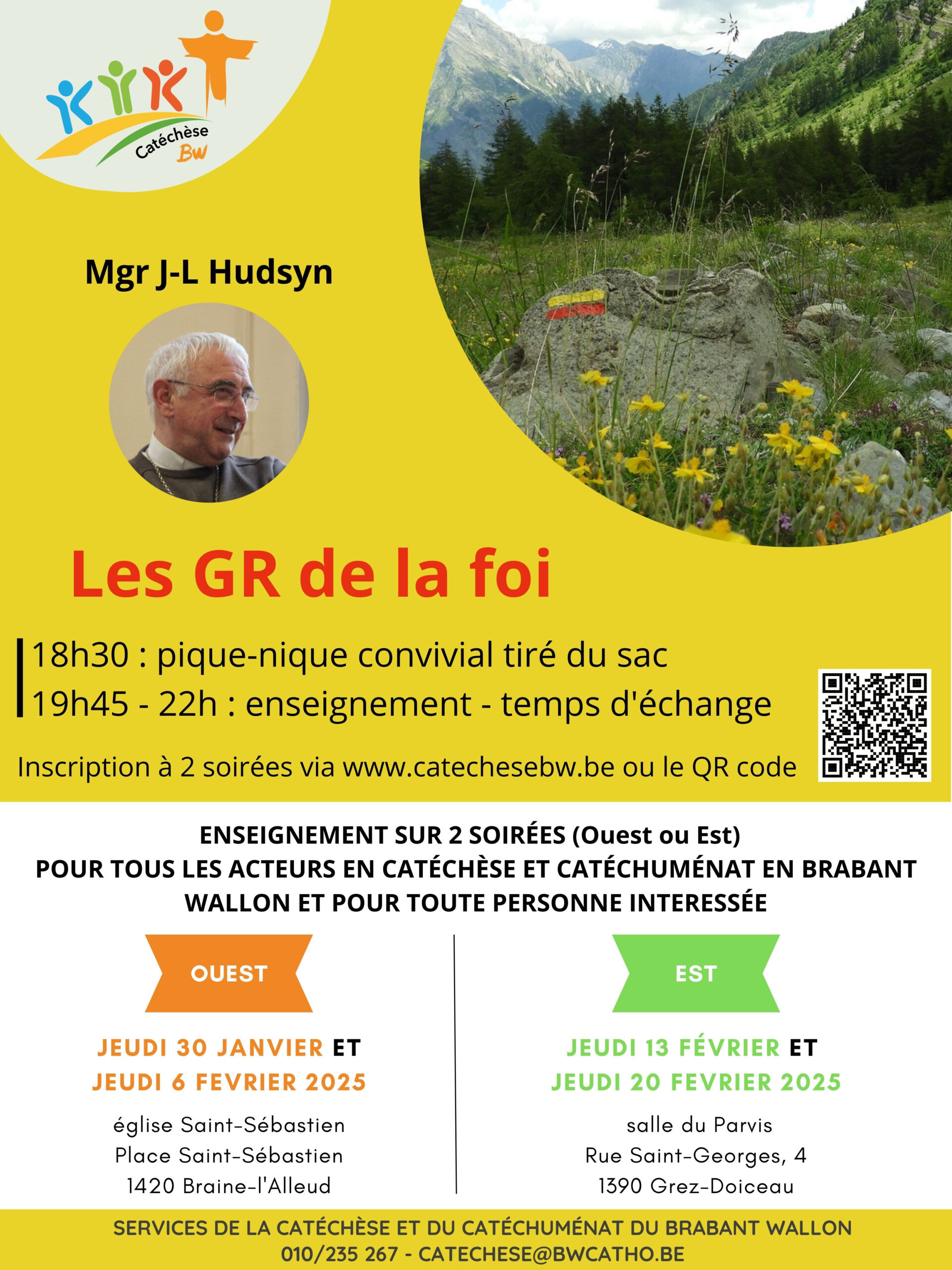 Rencontres avec Mgr Hudsyn à Grez en février